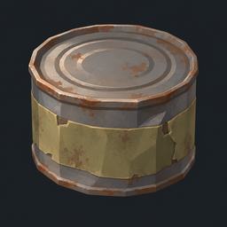 Tin can original item artwork